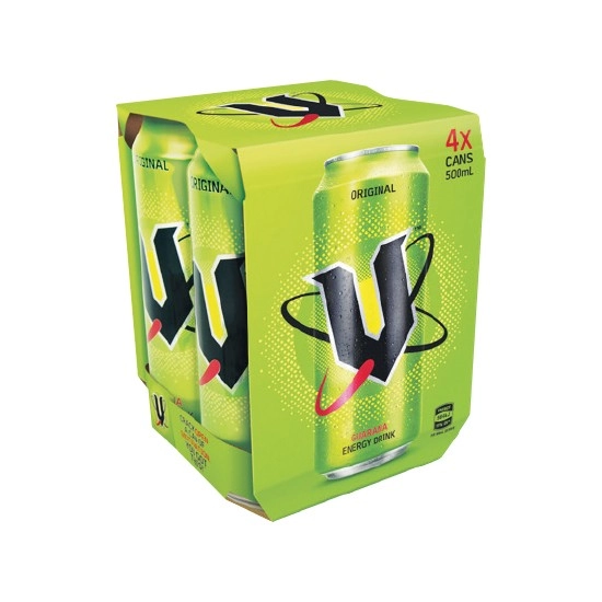 V Energy Drink 4 x 500ml