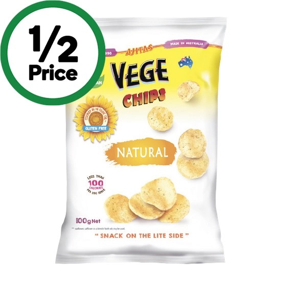 Vege Chips or Rice Crackers 75-100g – From the Health Food Aisle