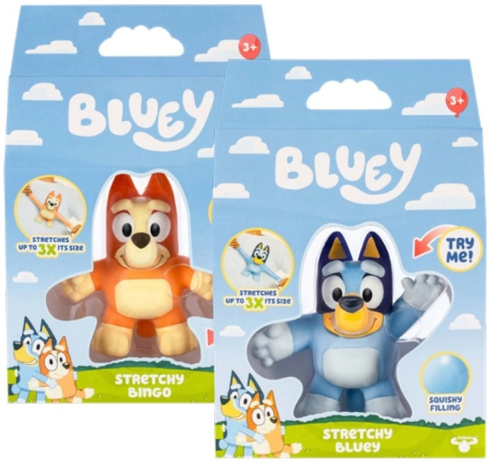 Bluey Assorted Stretchy Figurines