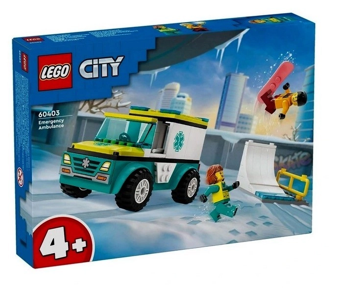 LEGO® City Emergency Ambulance and Snowboarder 60403