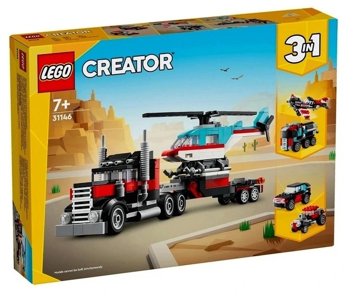 LEGO® Creator Flatbed Truck with Helicopter 31146