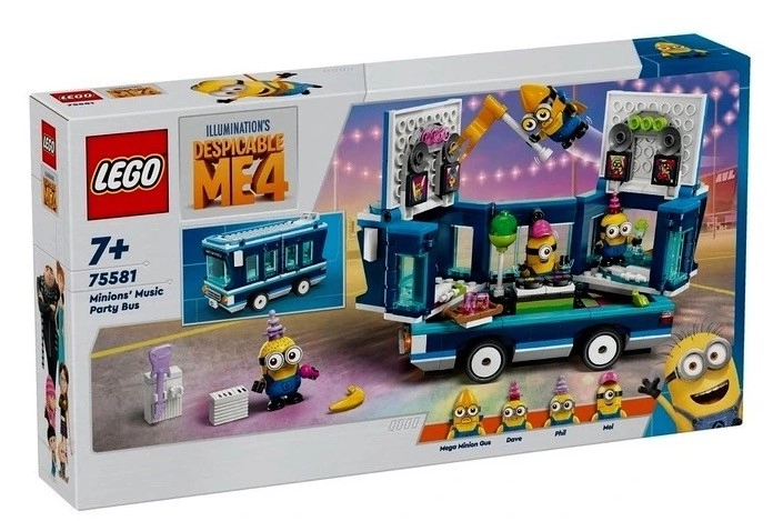 LEGO® Despicable Me Minions’ Music Party Bus 75581