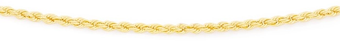 9ct Gold 45cm Hollow Rope Chain