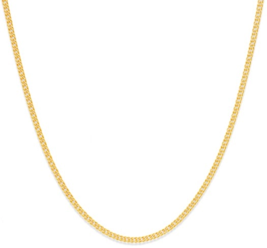 9ct Gold 45cm Solid Double Curb Chain