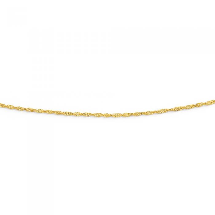 9ct Gold 50cm Solid Singapore Chain