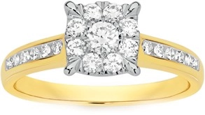 9ct Gold Diamond Ring