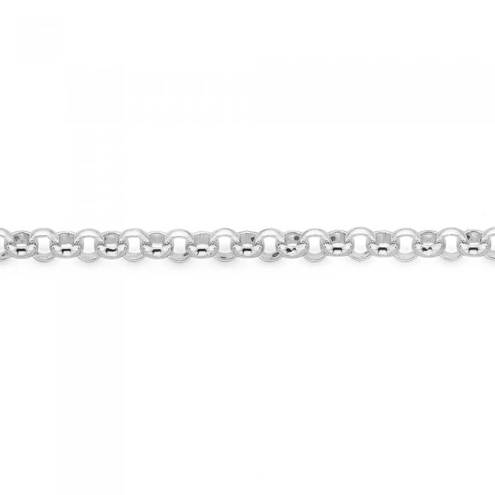 Sterling Silver 19cm Belcher Bracelet