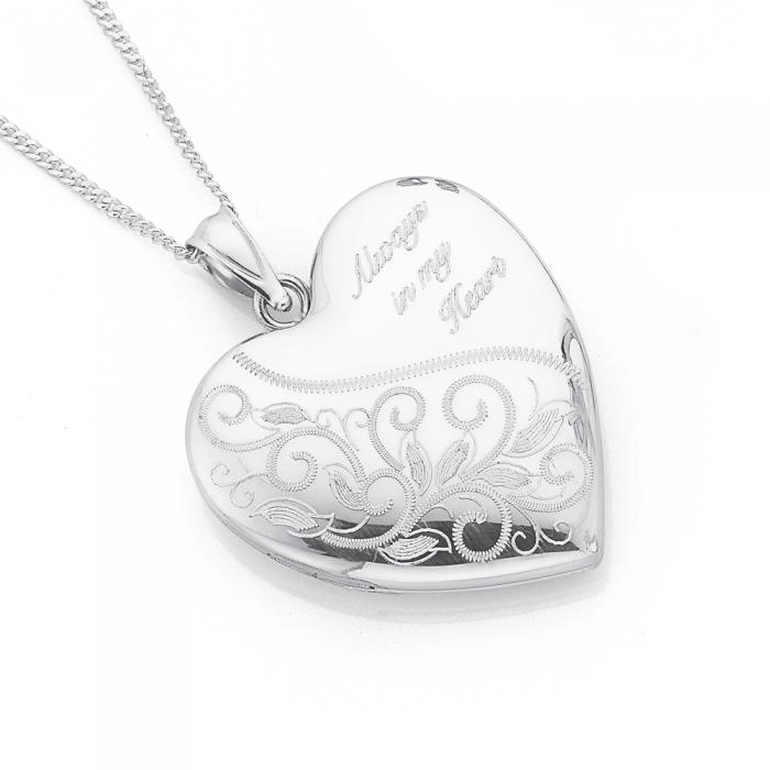 Sterling Silver 24mm 'Always In My Heart' Locket