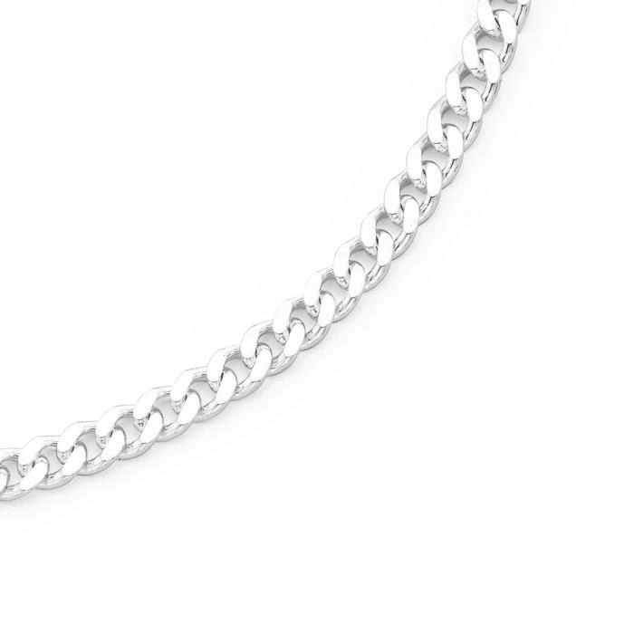 Sterling Silver 55cm Curb Gents Chain