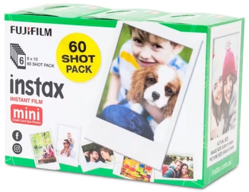 60 Pack Fujifilm Mini Instax Instant Film