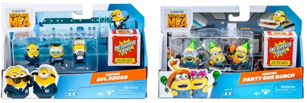 Despicable Me 4 Minions Party Bus Bunch AVL Squad - Assorted