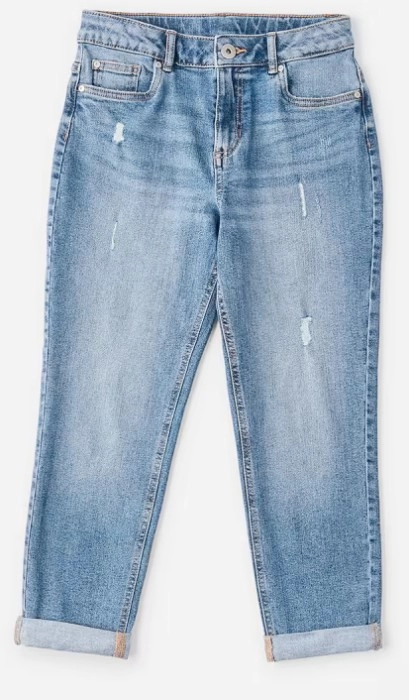 Distressed Girlfriend Jeans