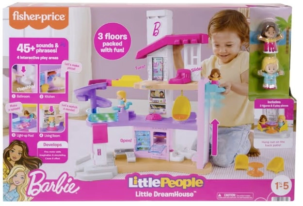 Fisher-Price Little People Barbie Little DreamHouse Toddler Playset