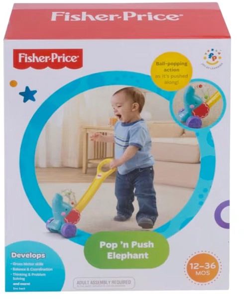 Fisher-Price Pop 'n Push Elephant