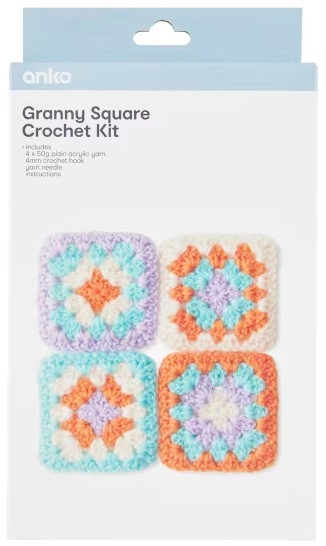 Granny Square Crochet Kit