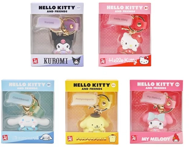 Hello Kitty and Friends Doughnut Collection Keychain with Hand Strap - Assorted