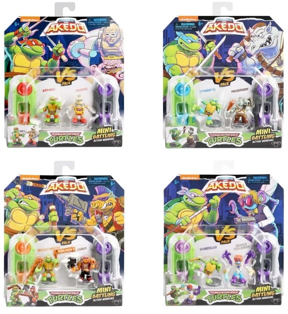 Legends of Akedo Teenage Mutant Ninja Turtles: Mini Battling Warriors Versus Pack - Assorted