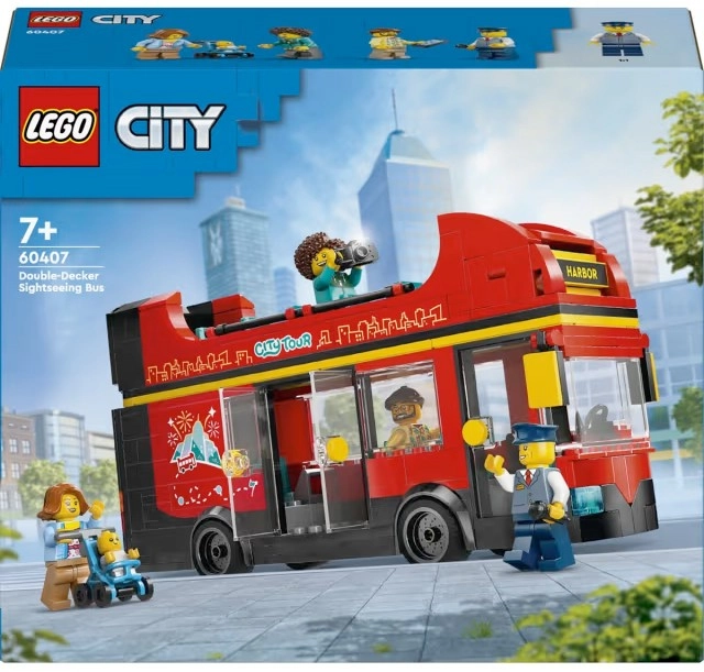 LEGO City Great Vehicles Red Double-Decker Sightseeing Bus 60407