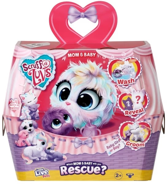 Little Live Pets Scruff-a-Luvs Pastel Pets Mom and Baby - Assorted