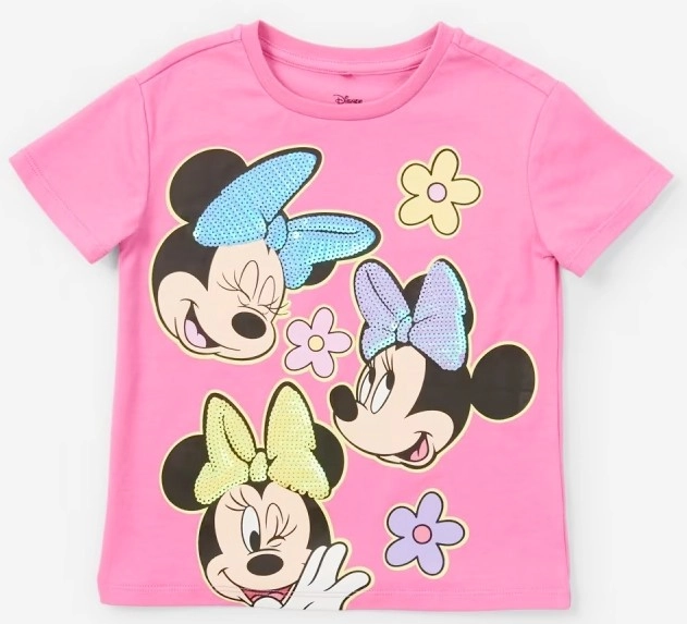 Minnie Mouse License Short Sleeve Sequin T-Shirt