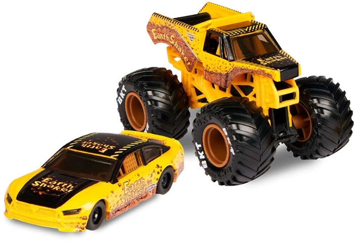 Monster Jam 1:64 Scale Truck and Race Car Set - Assorted