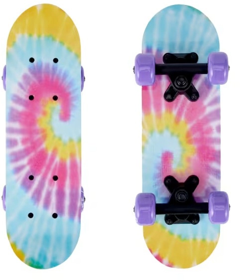 NEW 17in. Mini Skateboard - Tie Dye