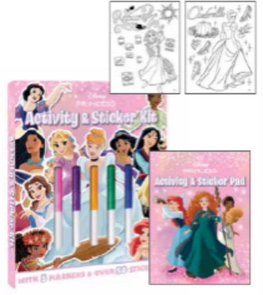 NEW Disney Princess Activity & Sticker Kit