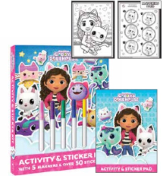 NEW Gabby's Dollhouse Activity & Sticker Kit