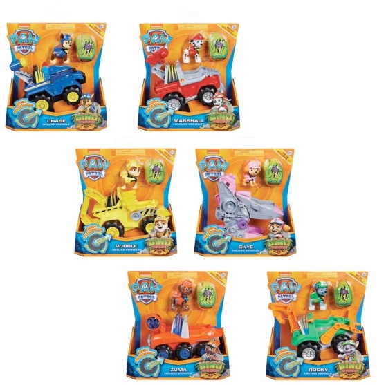 PAW Patrol Dino Rescue Deluxe Vehicle Toy Set - Assorted