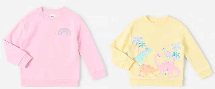 Print Crew Neck Sweatshirt