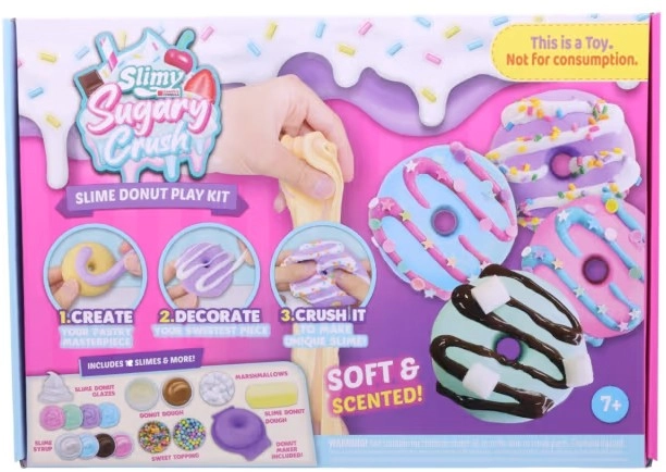 Slimy Sugary Crush Slime Donut Play Kit