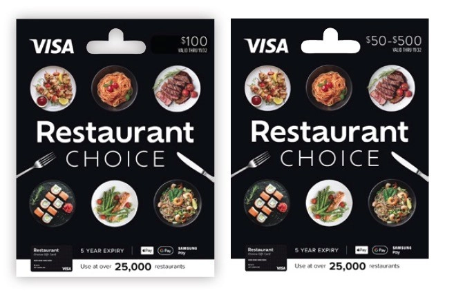 10% off Restaurant Choice Gift Cards