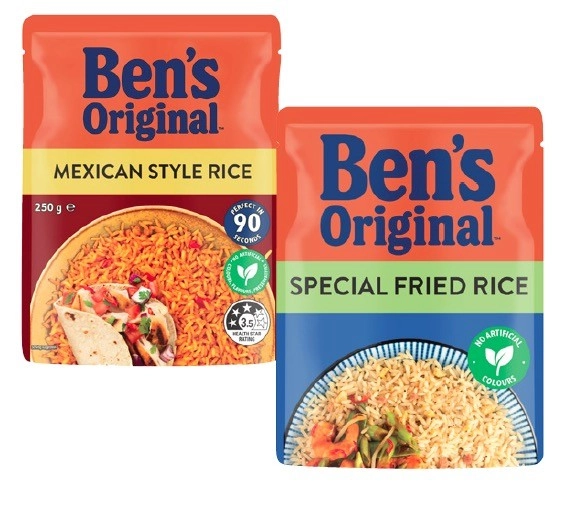 Ben's Original Flavoured Rice Pouch 240g-250g