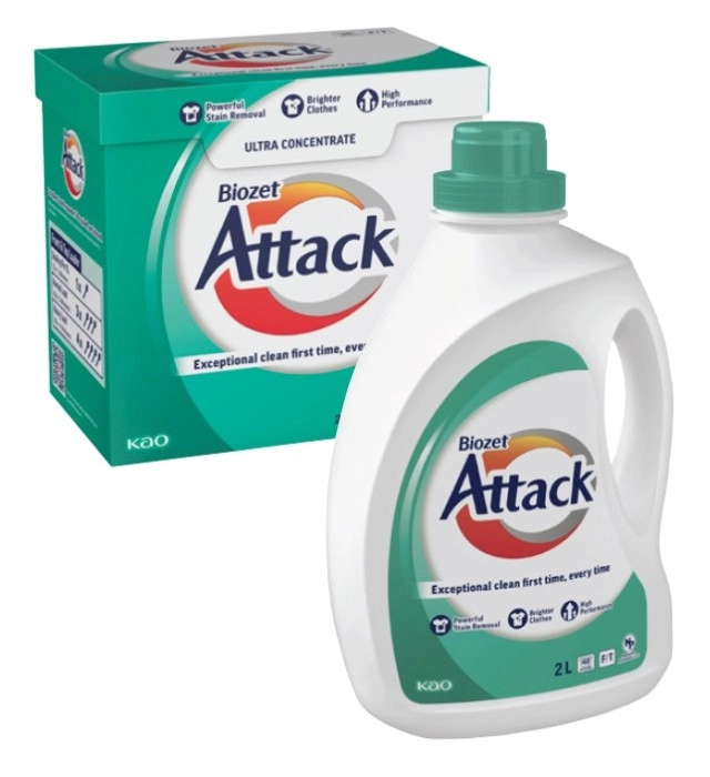 Biozet Attack Regular Laundry Liquid 2 Litre or Powder 2kg