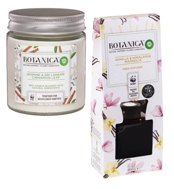 Botanica by Air Wick Scented Candle 1 Each or Reed Diffuser 80mL