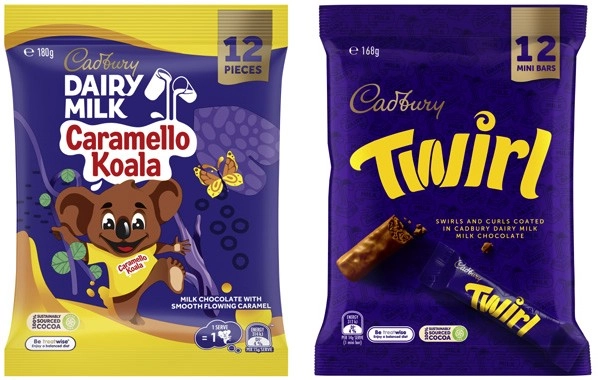 Cadbury Sharepacks 144g-180g