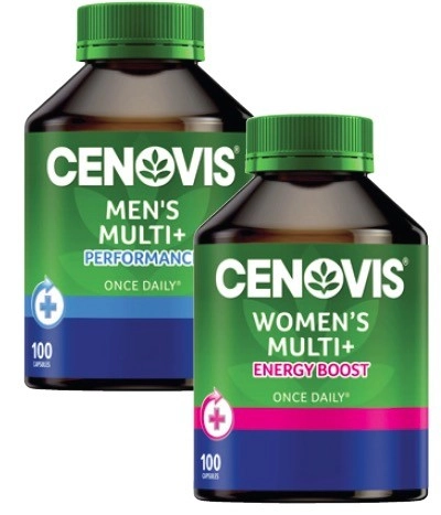 Cenovis Men's or Women's Multi+ Once Daily 100 Pack