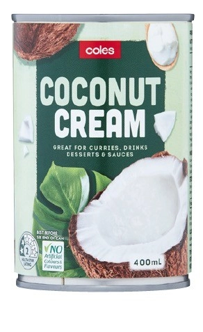 Coles Coconut Cream 400mL