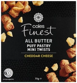 Coles Finest All Butter Mini Cheese Twists 75g