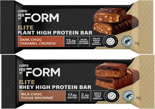 Coles PerForm Elite High Protein Bar 60g