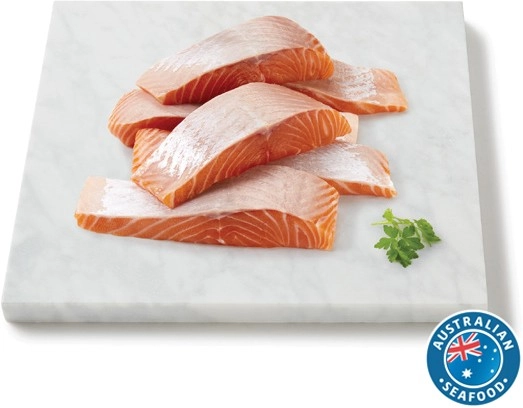 Coles Tasmanian Fresh Salmon Portions Skin Off