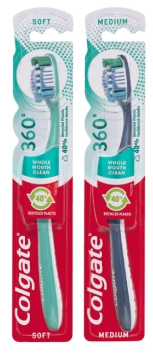 Colgate 360° Toothbrush Soft or Medium 1 Pack