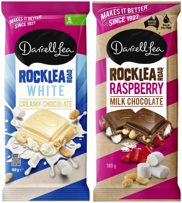 Darrell Lea Block Chocolate 160g-180g