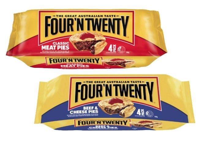 Four'N Twenty Traditional Meat Pies 4 Pack 700g