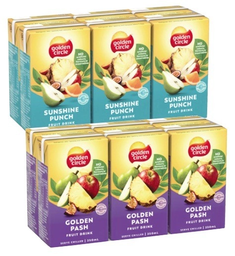 Golden Circle Tetra Fruit Drink 6x250mL