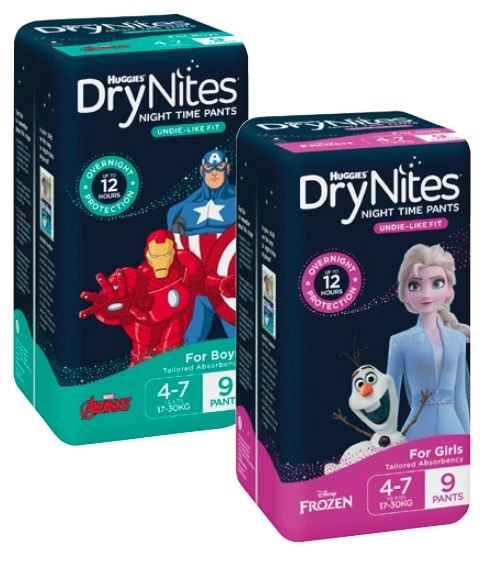 Huggies DryNites Night Time Pants 8 Pack-10 Pack