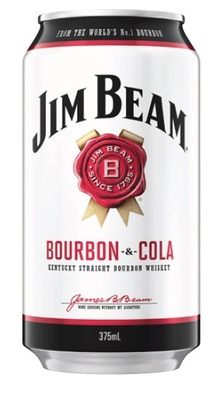 Jim Beam White and Cola Cans 6x375mL