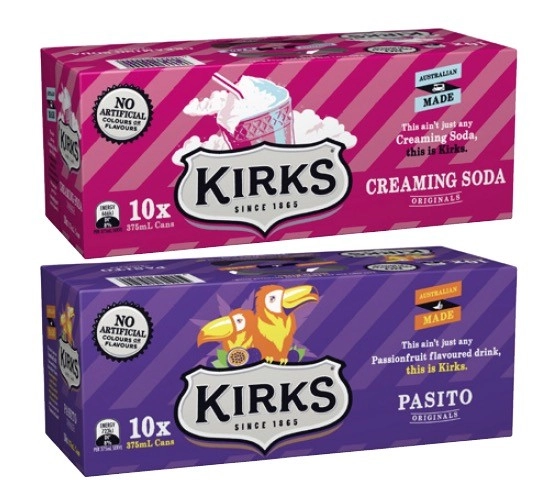 Kirks Soft Drink 10x375mL