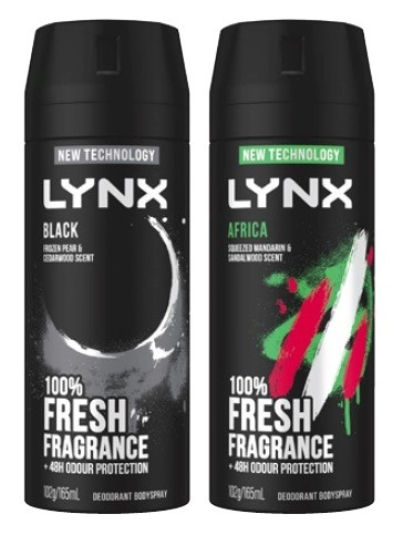 Lynx Antiperspirant Aerosol Deodorant or Body Spray 165mL