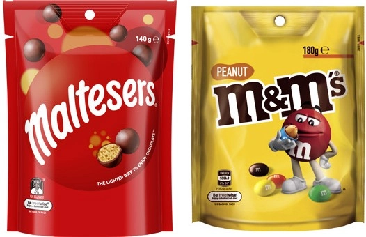 Mars M&Ms, Maltesers or Pods 120g-180g